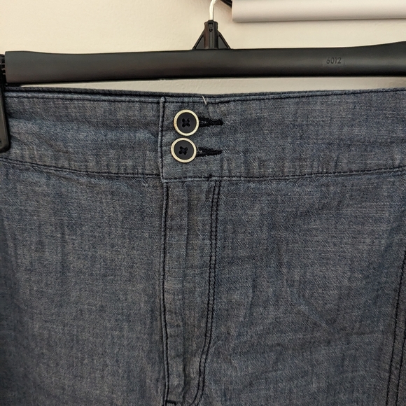 EUC Plus Size Chambray Shorts - Picture 5 of 9